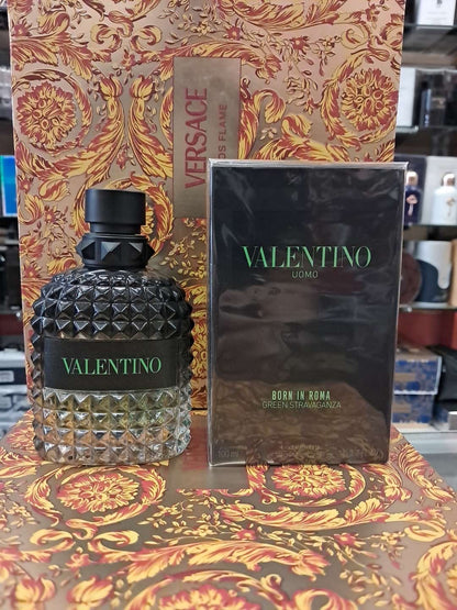 Valentino Born In Roma Green Uomo Stravaganza Eau de Toilette 3.4 oz 
